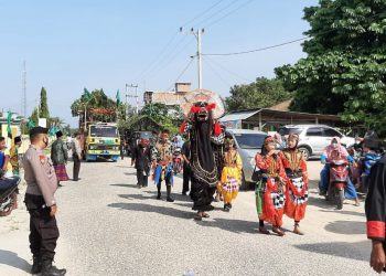 Harlah NU Ke 96, Polsek Ukui Lakukan Pengamanan Pengajian Akbar