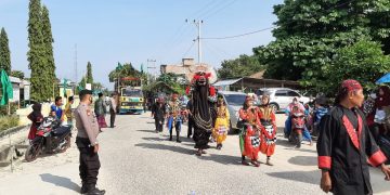 Harlah NU Ke 96, Polsek Ukui Lakukan Pengamanan Pengajian Akbar