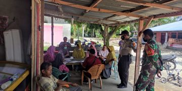 Polsek Langgam Ajak Masyarakat Taat Prokes