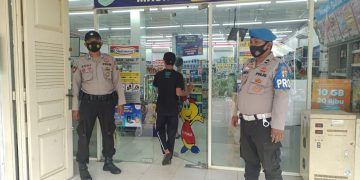 Ciptakan Lingkungan Kondusif, Polsek Kerumutan Lakukan Patroli di Swalayan