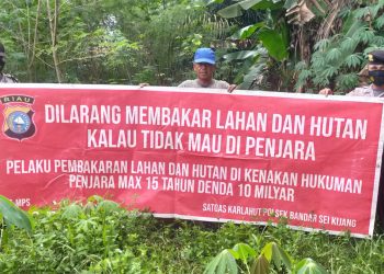 Personil Polsek Bandar Sei Kijang Gelar Patroli Antisipasi Karhutla