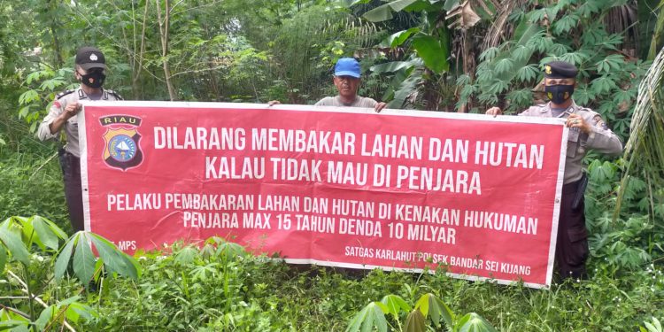 Personil Polsek Bandar Sei Kijang Gelar Patroli Antisipasi Karhutla