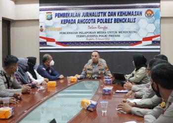 Sinergi, F3 Agency Media Partner Beri Pembekalan Jurnalistik ke Personel Polres Bengkalis