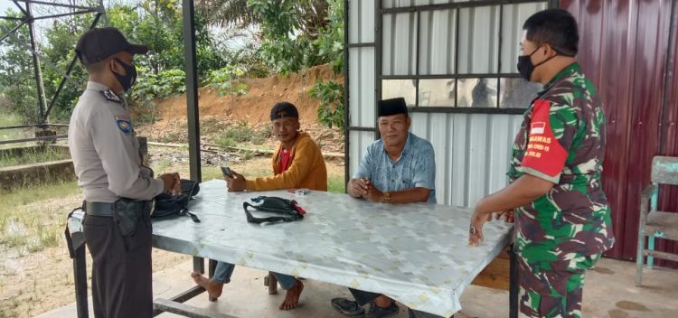 Polsek Langgam Lakukan Pencegahan Kriminal C3 dan Covid-19