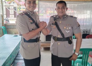 Sertijab Kapolsek Kerumutan, Iptu Kanzi Fathan Gantikan Iptu Fajri Sentosa
