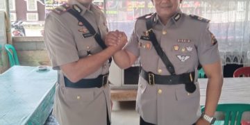 Sertijab Kapolsek Kerumutan, Iptu Kanzi Fathan Gantikan Iptu Fajri Sentosa