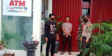 Personil Polsek Bandar Sei Kijang dan TNI Gelar Patroli di SPBU dan Perbankan