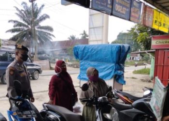 Gelar Operasi Yustisi, Polsek Bandar Sei Kijang Sasar Swalayan dan Warung Harian