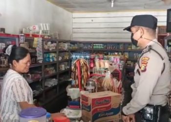 Disiplinkan Masyarakat Terhadap Prokes, Polsubsektor Pelalawan Gelar Operasi Yustisi