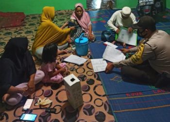 Polsek Langgam Gencarkan Vaksinasi Lansia Secara Door to Door