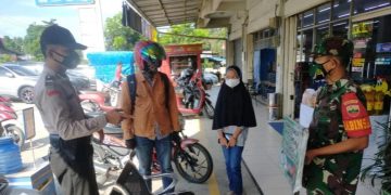 Sadarkan Penerapan Prokes Masyarakat, Polsek Bandar Sei Kijang Gelar Operasi Yustisi