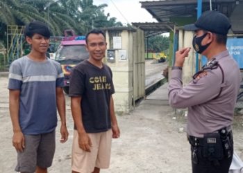 Cegah Penularan Virus Corona, Polsek Langgam Giatkan Operasi Yustisi