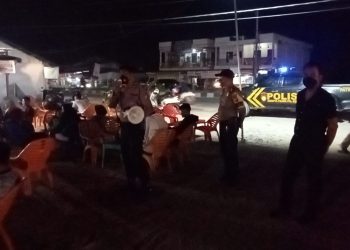 Secara Humanis, Polsek Pangkalan Kuras Ingatkan Masyarakat untuk Terapkan Prokes
