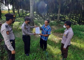 Sasar Wilayah Rawan, Polsek Bandar Sei Kijang Lakukan Patroli Karhutla