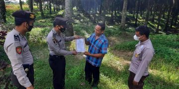 Sasar Wilayah Rawan, Polsek Bandar Sei Kijang Lakukan Patroli Karhutla