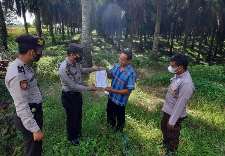 Sasar Wilayah Rawan, Polsek Bandar Sei Kijang Lakukan Patroli Karhutla