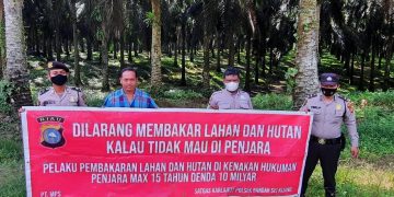 Sasar Wilayah Rawan, Polsek Bandar Sei Kijang Lakukan Patroli Karhutla