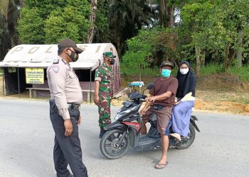 Kapolsek Kerumutan Kerahkan Personil Lakukan Operasi Yustisi