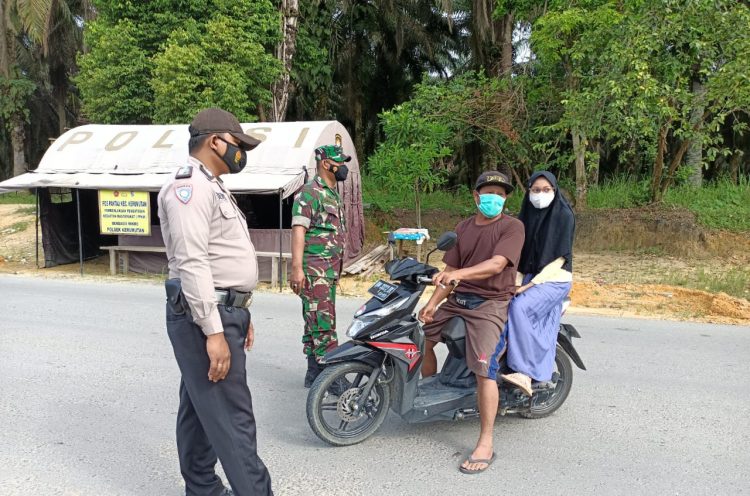 Kapolsek Kerumutan Kerahkan Personil Lakukan Operasi Yustisi