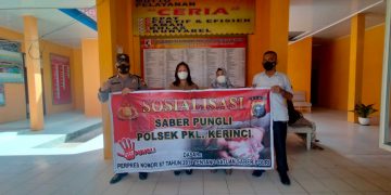 Polsek Pangkalan Kerinci Lakukan Sosialisasi Saber Pungli, Sasar Pegawai Kantor Lurah