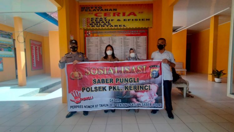 Polsek Pangkalan Kerinci Lakukan Sosialisasi Saber Pungli, Sasar Pegawai Kantor Lurah