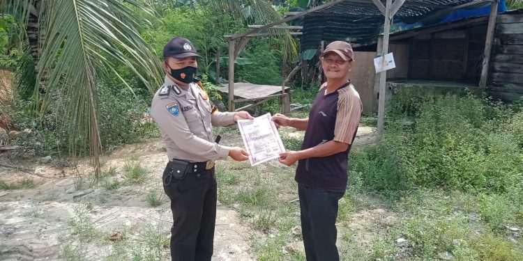 Cegah Kabut Asap Akibat Karhutla, Polsubsektor Pelalawan Lakukan Patroli