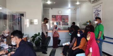 Cegah Penyebaran Covid-19 dan Gangguan Kamtibmas, Polsek Langgam Gelar Patroli KRYD