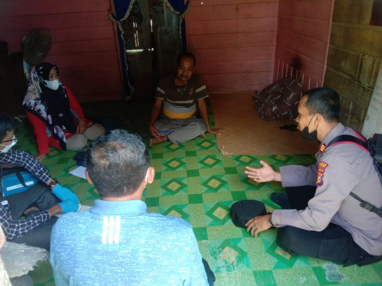 Kapolsek Pangkalan Lesung Kembali Gencarkan Vaksinasi Door to Door
