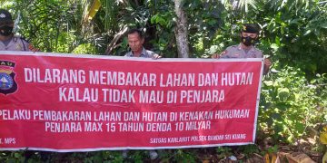 Pantau Wilayah Rawan, Polsek Bandar Sei Kijang Lakukan Patroli Karhutla