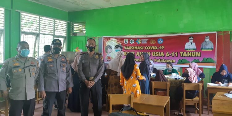 Polsubsektor Pelalawan Jalankan Program Baru Kapolres Pelalawan : Ajak, Vaksin, Antar