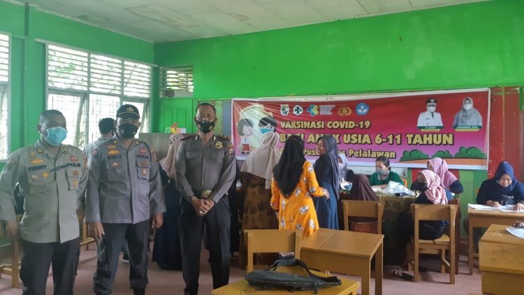 Polsubsektor Pelalawan Jalankan Program Baru Kapolres Pelalawan : Ajak, Vaksin, Antar