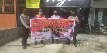 Polsek Pangkalan Kerinci Sambangi Juru Parkir, Sampaikan Soal Saber Pungli