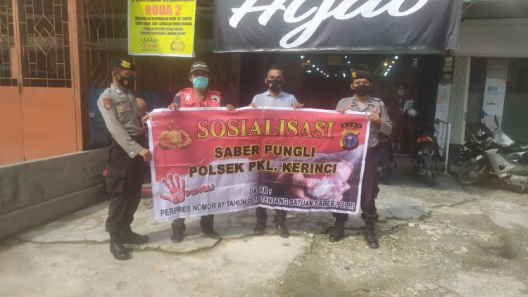 Polsek Pangkalan Kerinci Sambangi Juru Parkir, Sampaikan Soal Saber Pungli