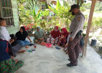 Kegiatan Rutin, Polsek Langgam Patroli C3 dan Sosialisasi Prokes Kepada Masyarakat