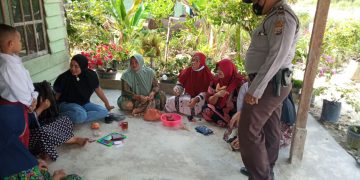 Kegiatan Rutin, Polsek Langgam Patroli C3 dan Sosialisasi Prokes Kepada Masyarakat