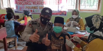 Polsek Ukui dan Nakes Kejar Target Vaksinasi Anak, Berikut Strateginya