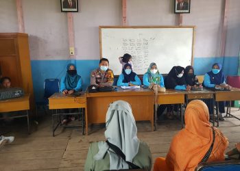 Polsek Teluk Meranti Sosialisasi Vaksinasi Anak di Sekolah Dasar