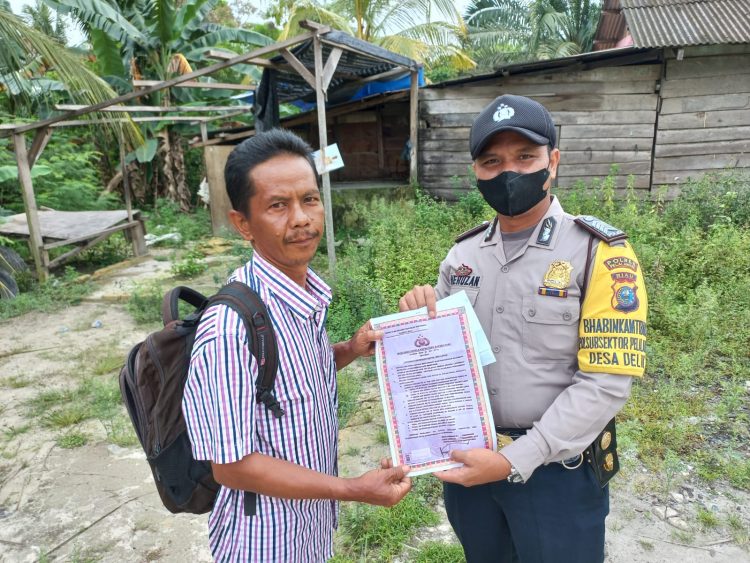 Polsubsektor Pelalawan Lakukan Pencegahan Dini Karhutla