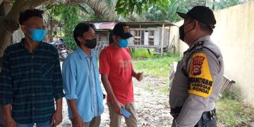 Polsek Langgam Gelar Penertiban Prokes