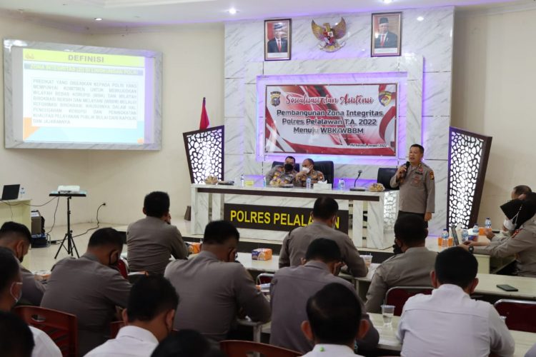 Polres Pelalawan Gelar Sosialisasi dan Asistensi Pembangunan Zona Integritas