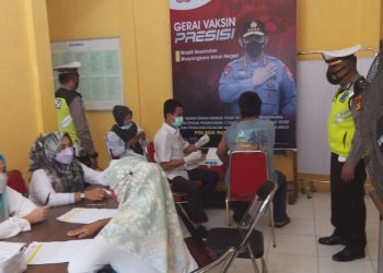 Update Harian 26 Januari, Polsek Pangkalan Kuras Vaksinasi 410 Orang