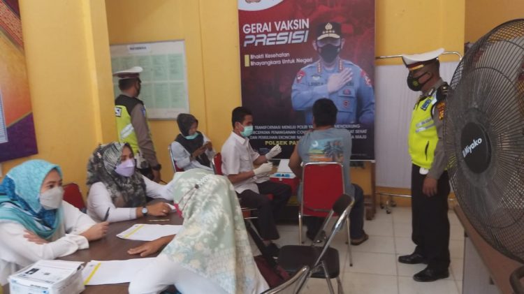 Update Harian 26 Januari, Polsek Pangkalan Kuras Vaksinasi 410 Orang
