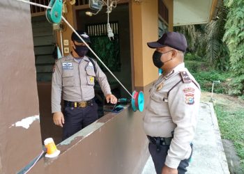 Penerapan Prokes di Kecamatan Langgam di Pantau Polisi