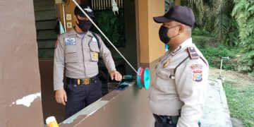 Penerapan Prokes di Kecamatan Langgam di Pantau Polisi