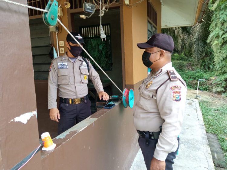 Penerapan Prokes di Kecamatan Langgam di Pantau Polisi