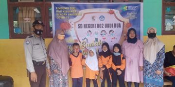 Polsek Ukui dan Puskesmas Gelar Vaksinasi untuk Anak dan Masyarakat Umum