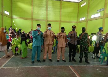 Polsek Pangkalan Lesung dan Puskesmas Lakukan Vaksinasi untuk Anak Usia 6-11 Tahun