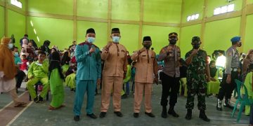 Polsek Pangkalan Lesung dan Puskesmas Lakukan Vaksinasi untuk Anak Usia 6-11 Tahun