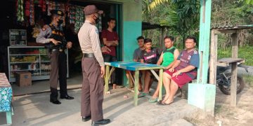 Polsek Langgam Gelar Operasi Yustisi Prokes Covid-19