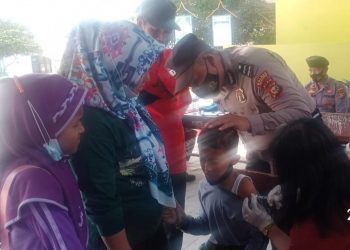 Polsek Bandar Sei Kijang Terus Kawal Capaian Vaksinasi Per Hari